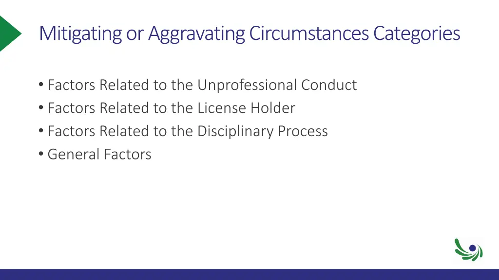 mitigating or aggravating circumstances categories