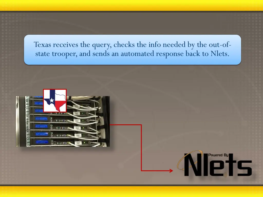 texas receives the query checks the info needed