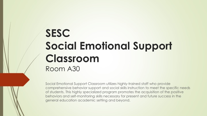 sesc social emotional support classroom room a30