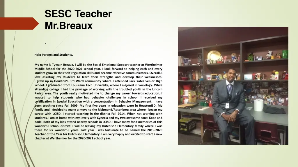 sesc teacher mr breaux