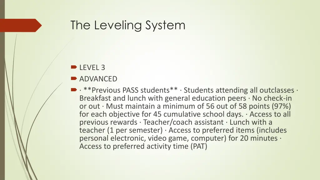 the leveling system 2