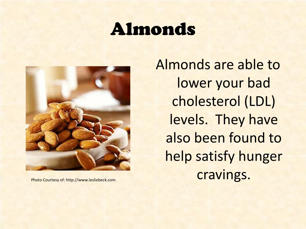 almonds