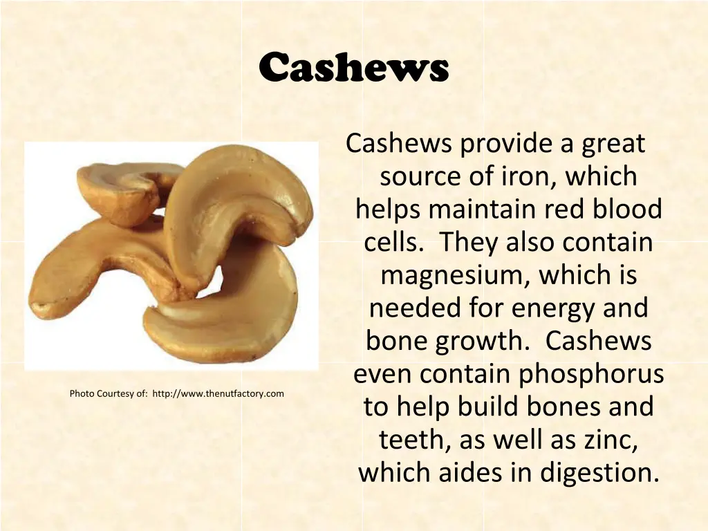 cashews