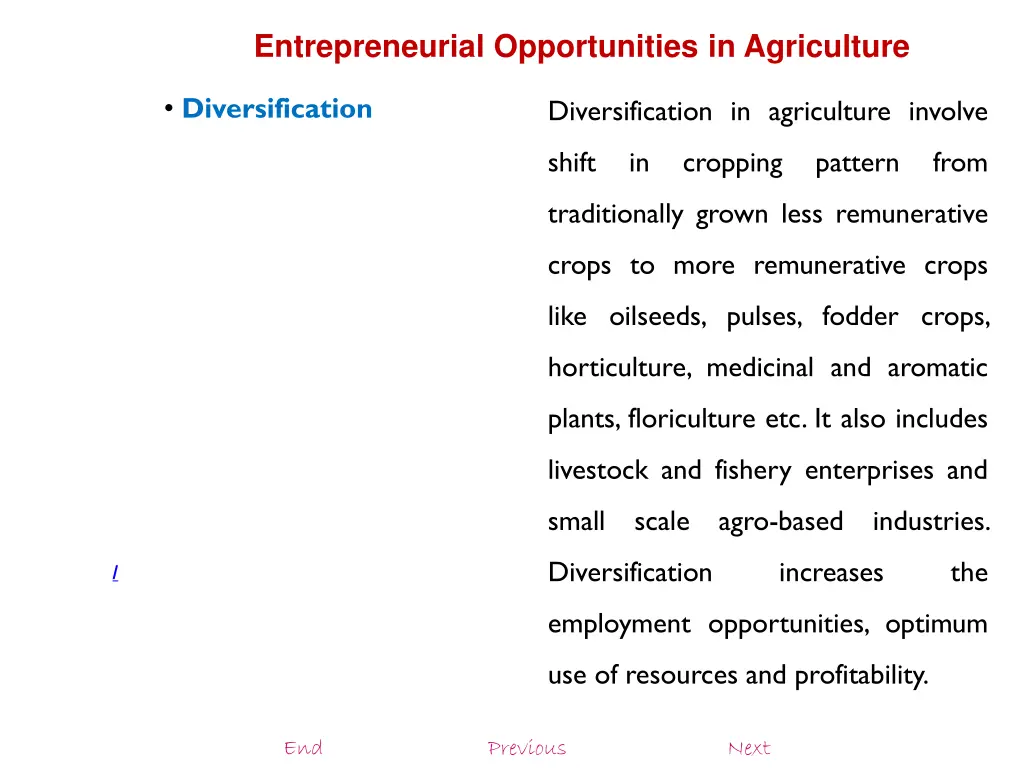 entrepreneurial opportunities in agriculture 1