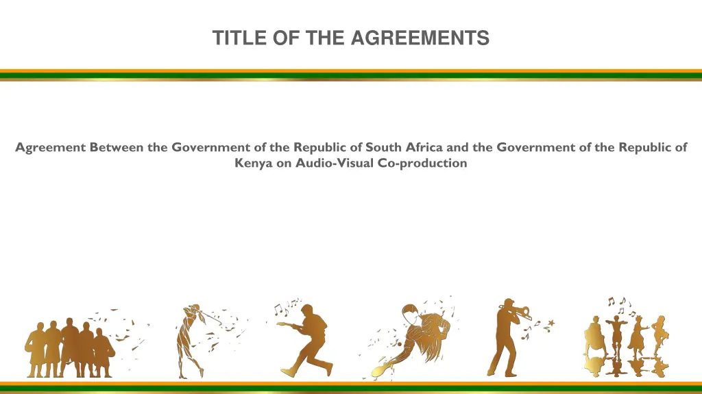 title of the agreements