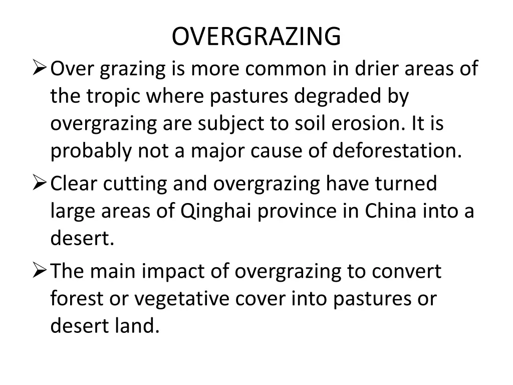 overgrazing