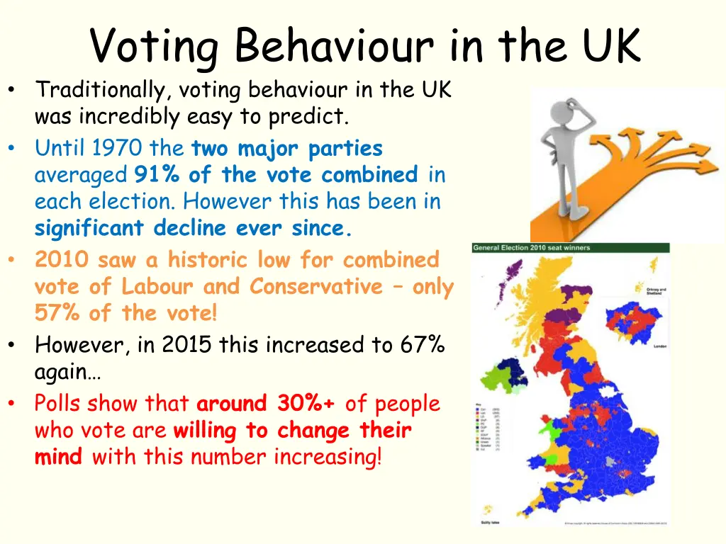 voting behaviour in the uk traditionally voting