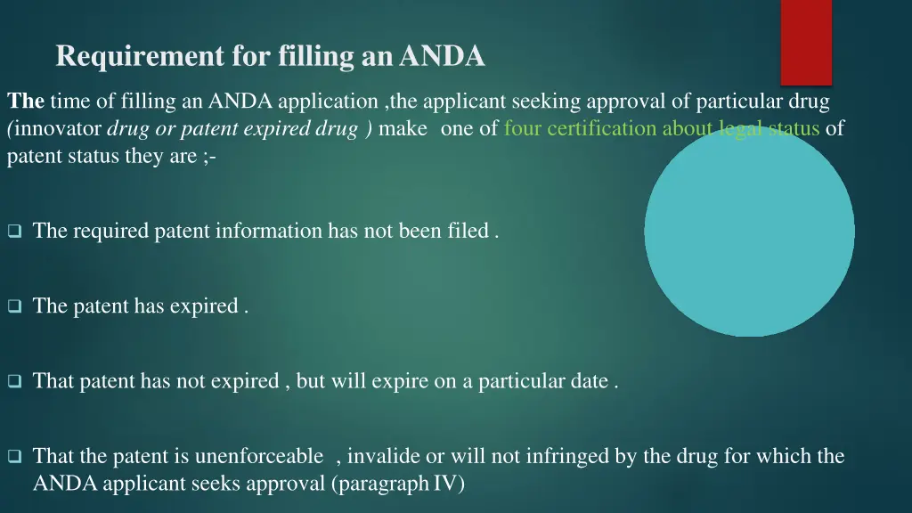 requirement for filling ananda