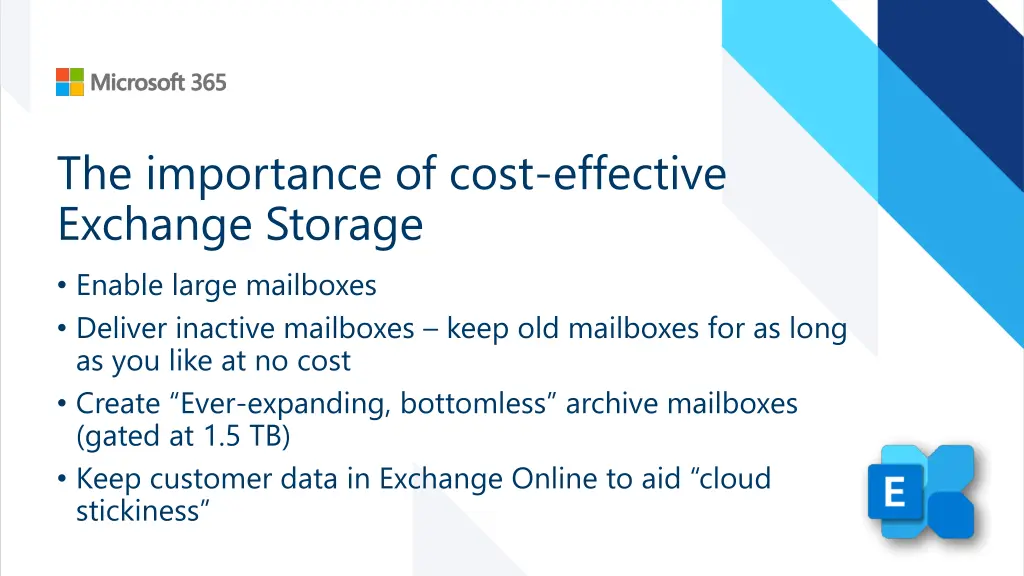 the importance of cost effective exchange storage