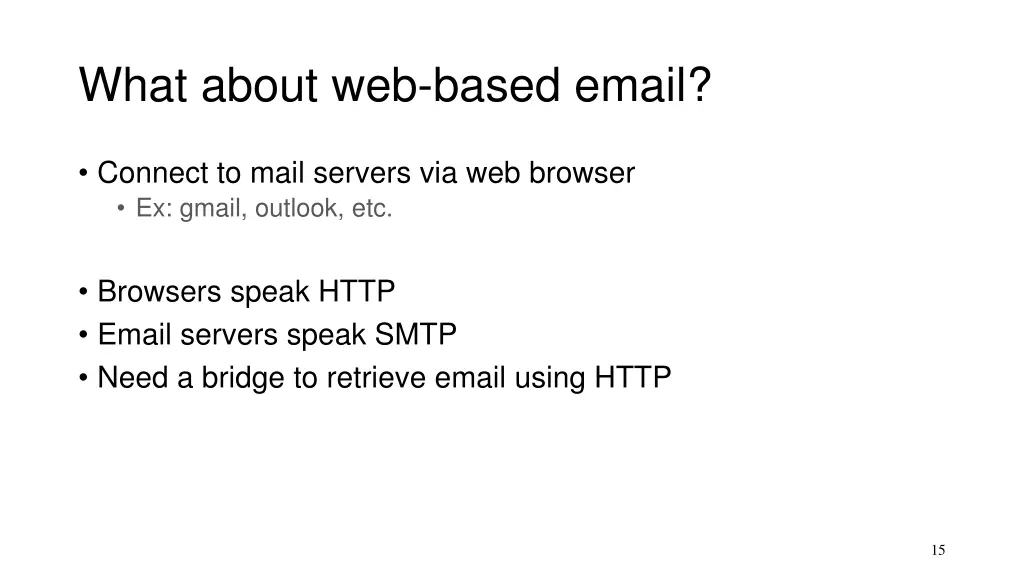 what about web based email