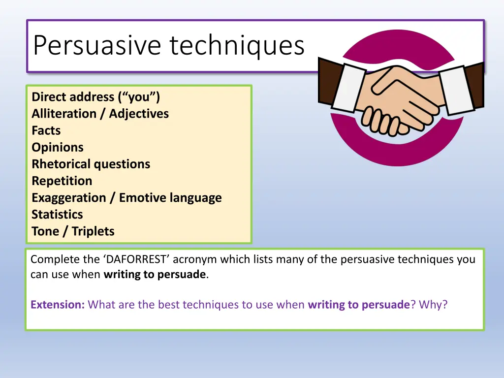 persuasive techniques 1