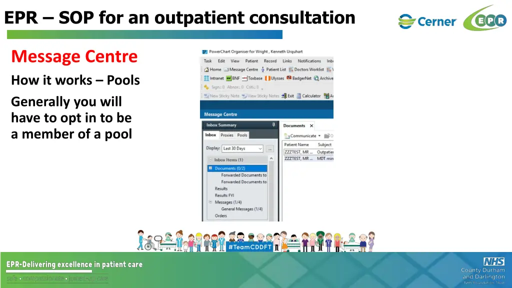 epr sop for an outpatient consultation