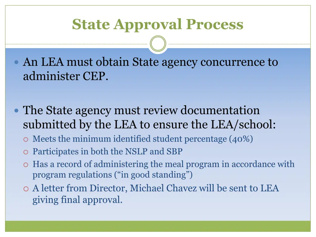 state approval process