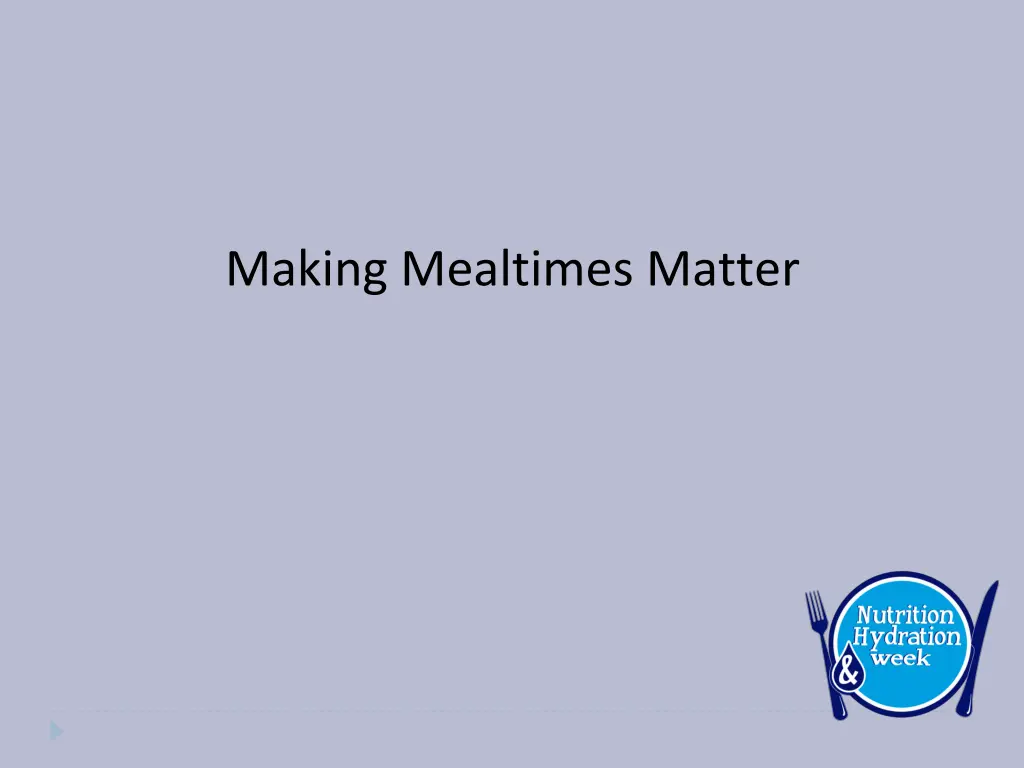 making mealtimes matter