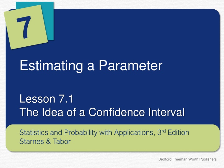 estimating a parameter