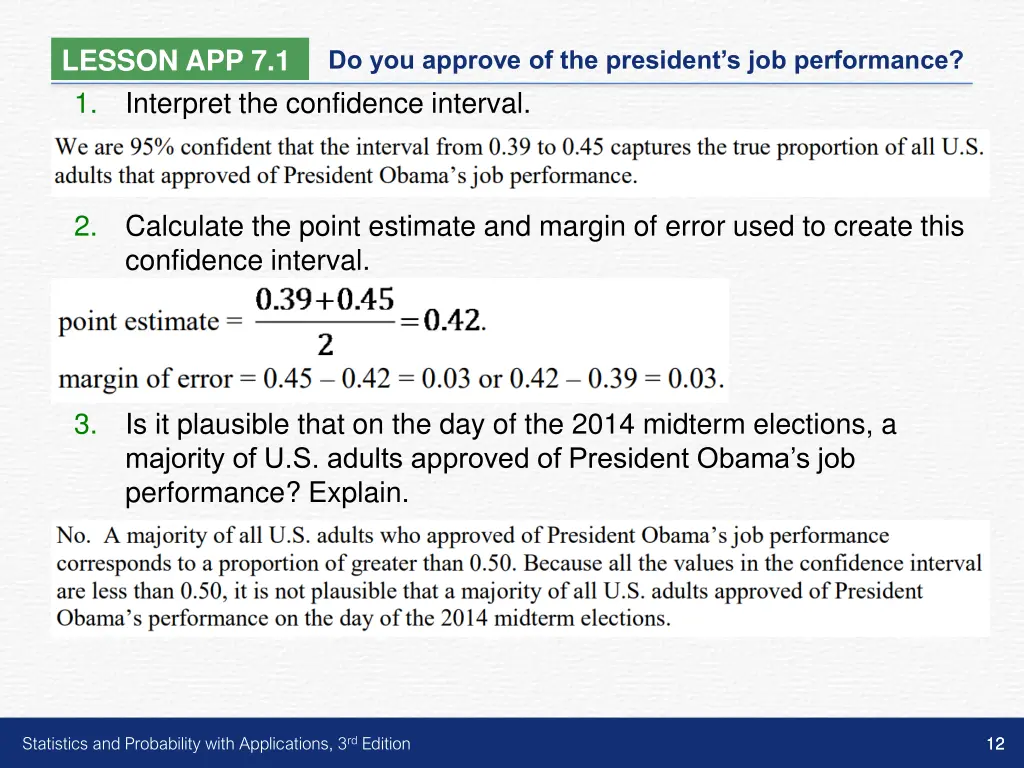 lesson app 7 1 1 interpret the confidence interval