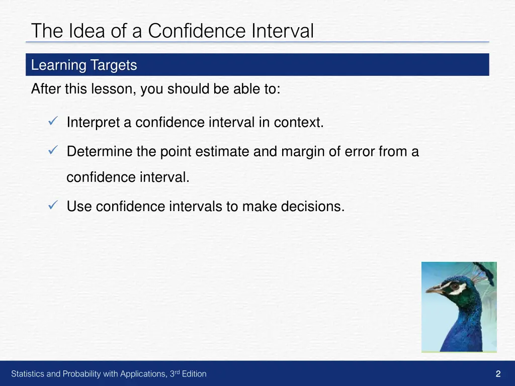 the idea of a confidence interval