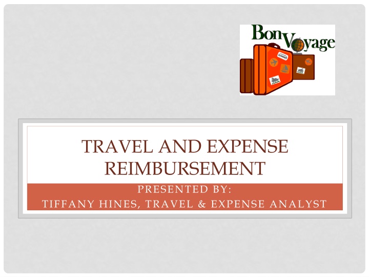 travel and expense reimbursement presented