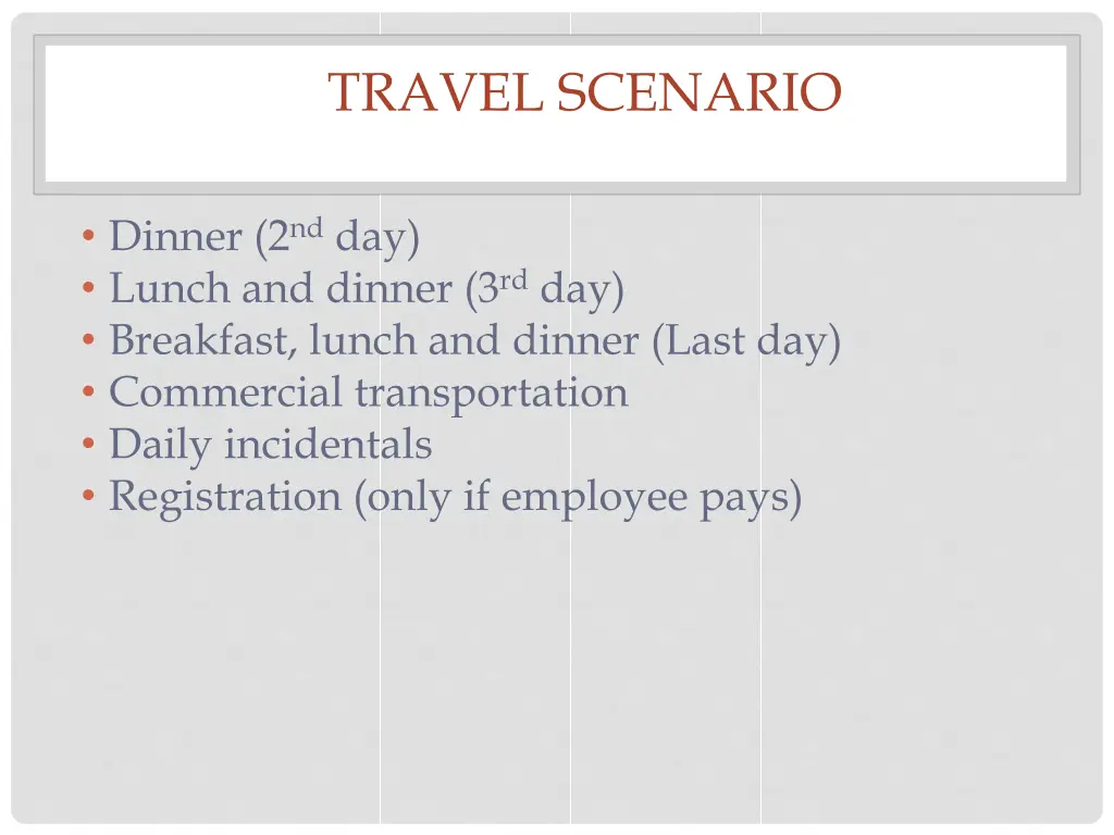 travel scenario 2