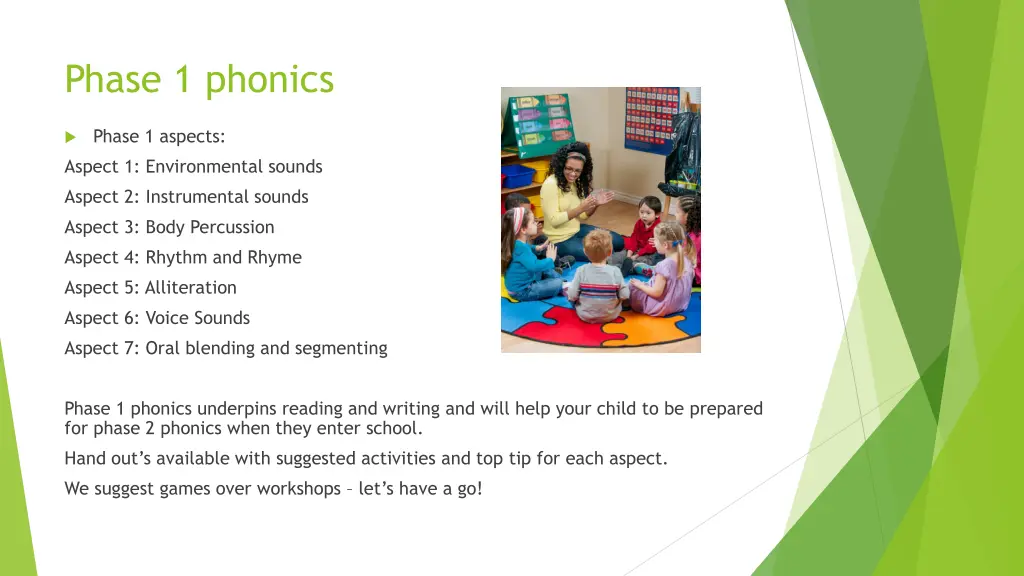 phase 1 phonics