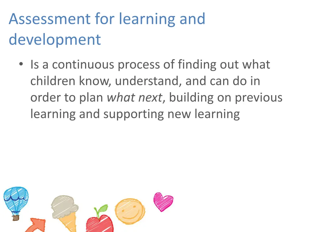 assessment for learning and development 1