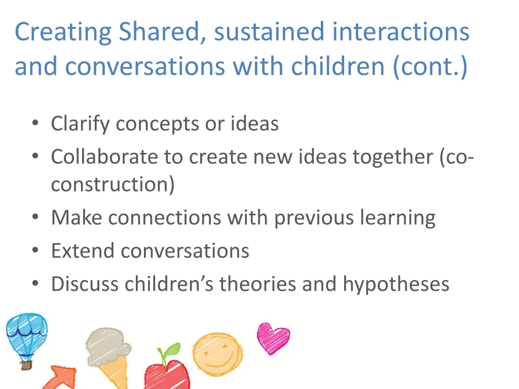 creating shared sustained interactions 1