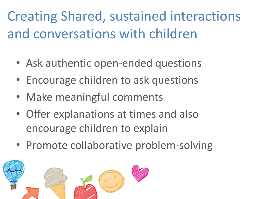 creating shared sustained interactions