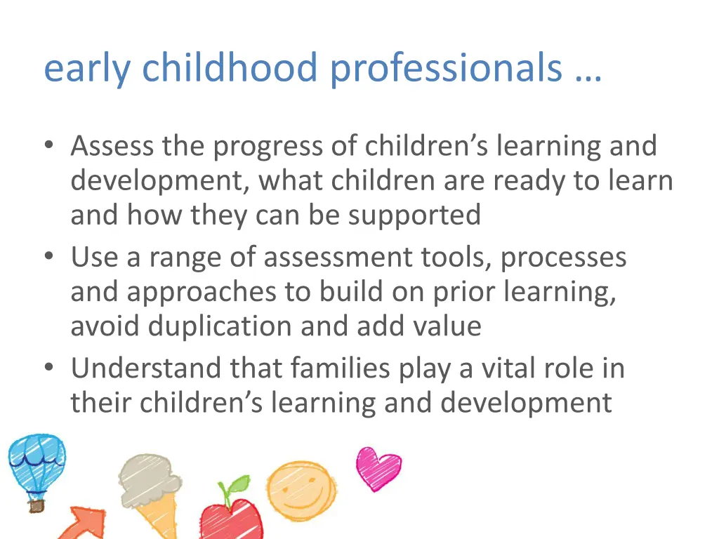 early childhood professionals