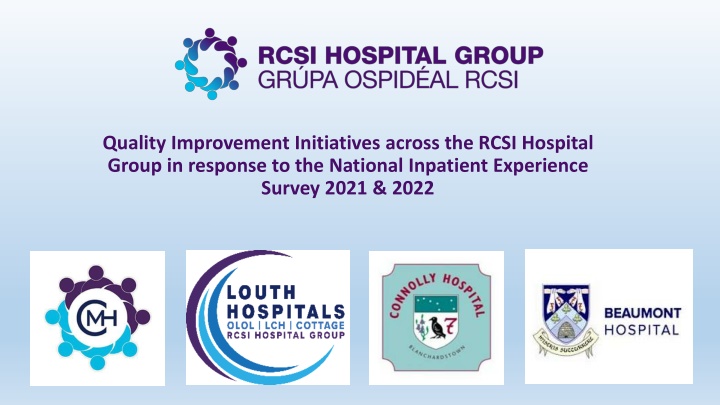 quality improvement initiatives across the rcsi