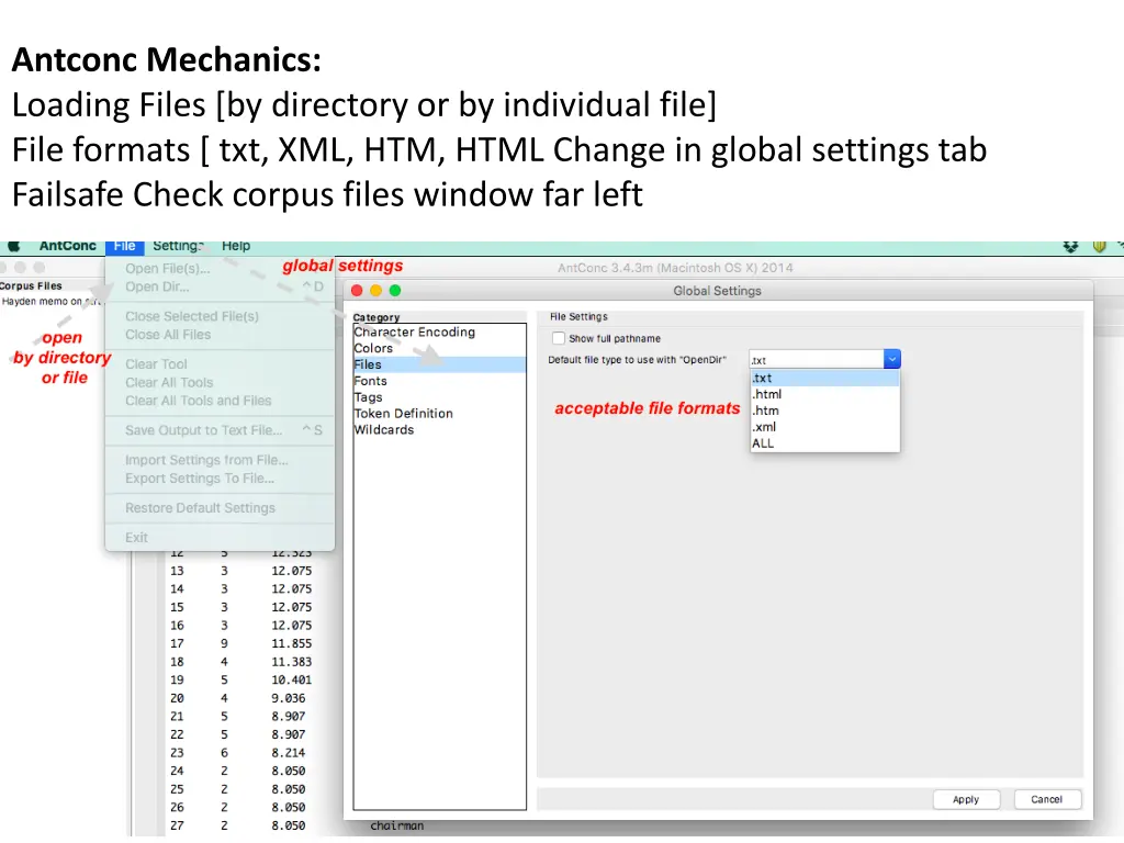 antconc mechanics loading files by directory