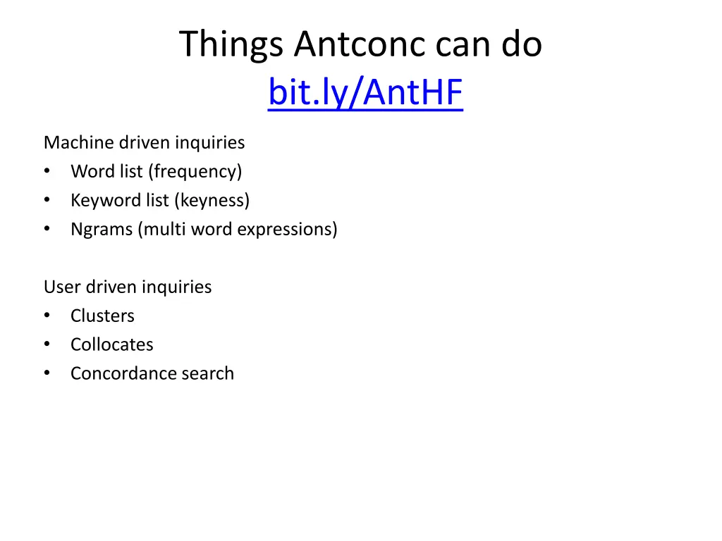 things antconc can do bit ly anthf