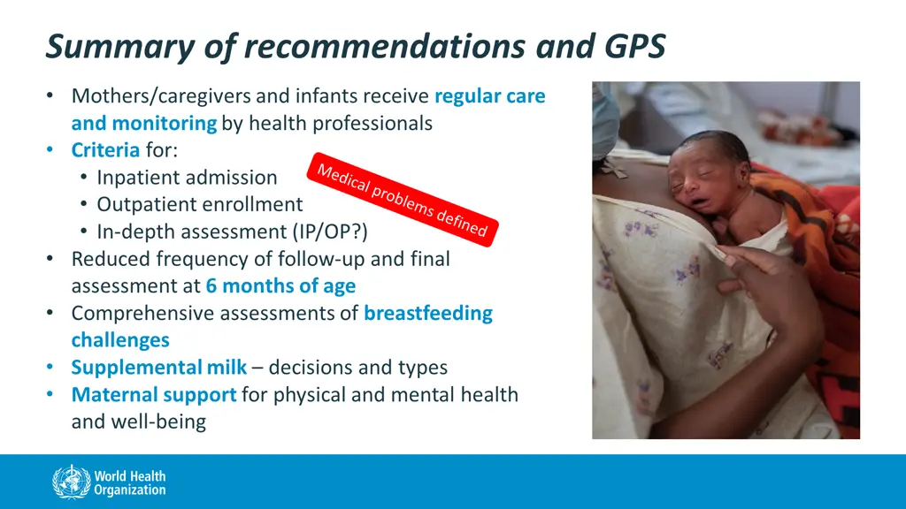 summary of recommendations and gps