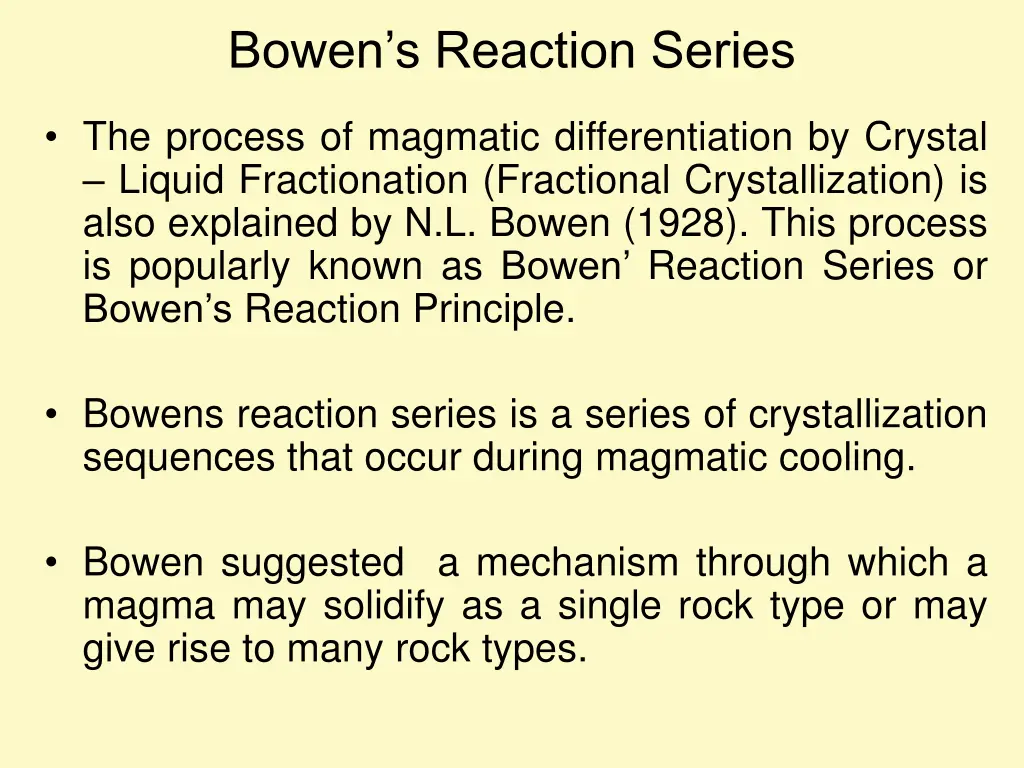 bowen s reaction series