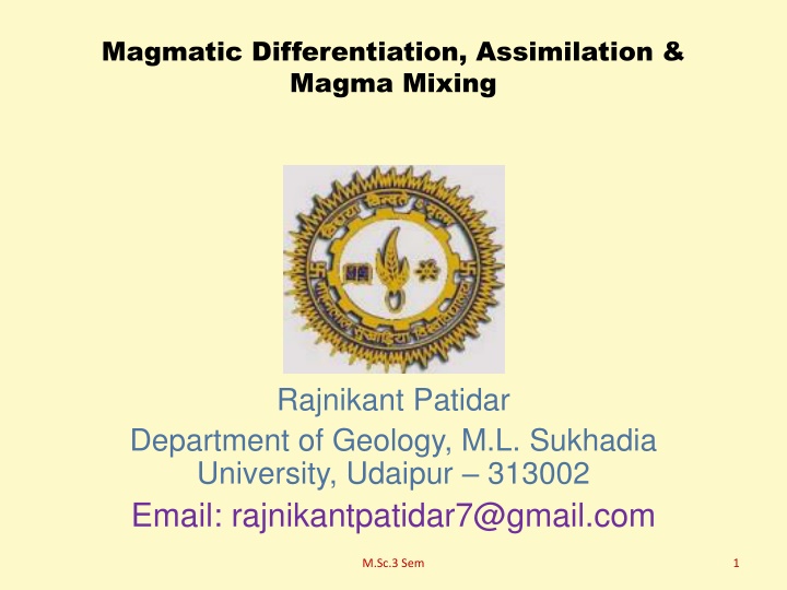 magmatic differentiation assimilation magma mixing