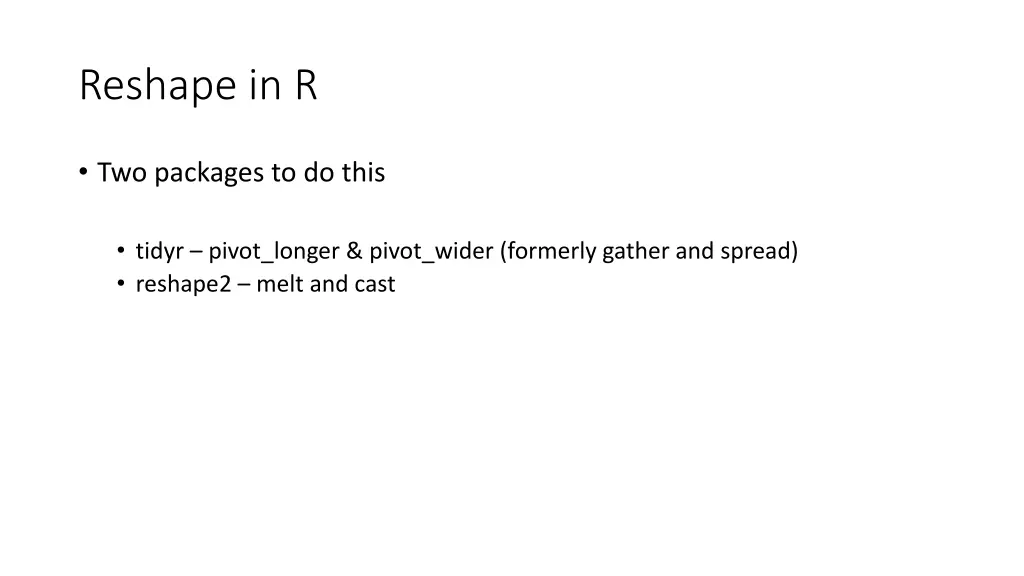 reshape in r