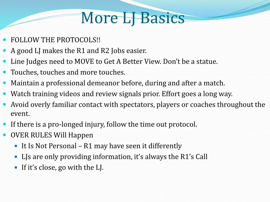 more lj basics