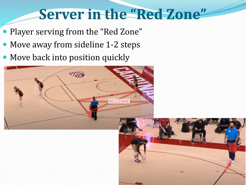 server in the red zone