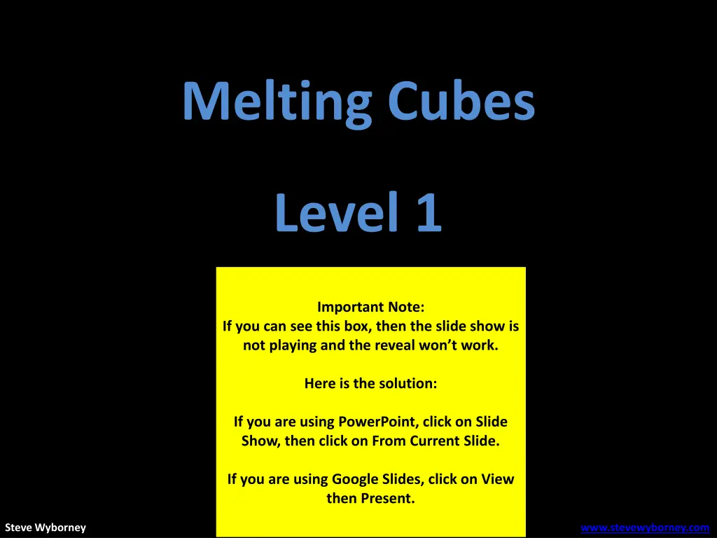 melting cubes 1