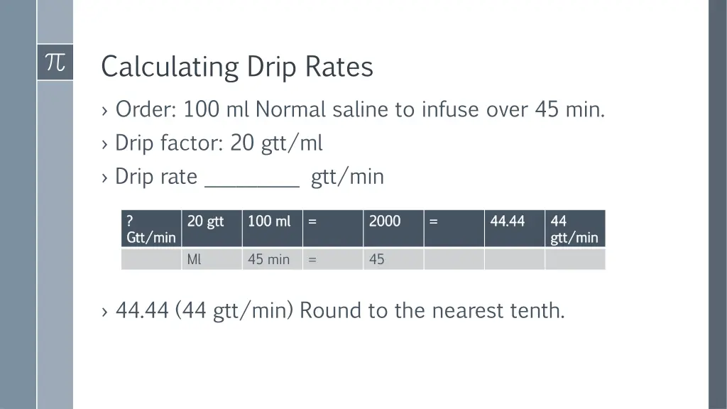 calculating drip rates 1