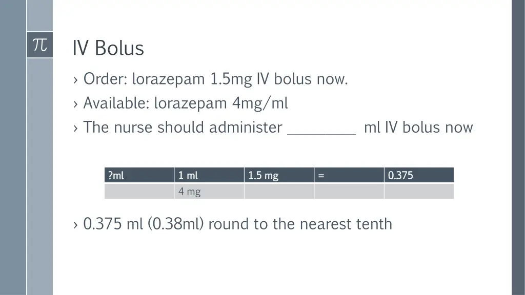 iv bolus