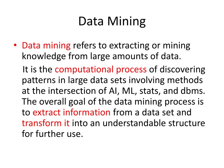 data mining