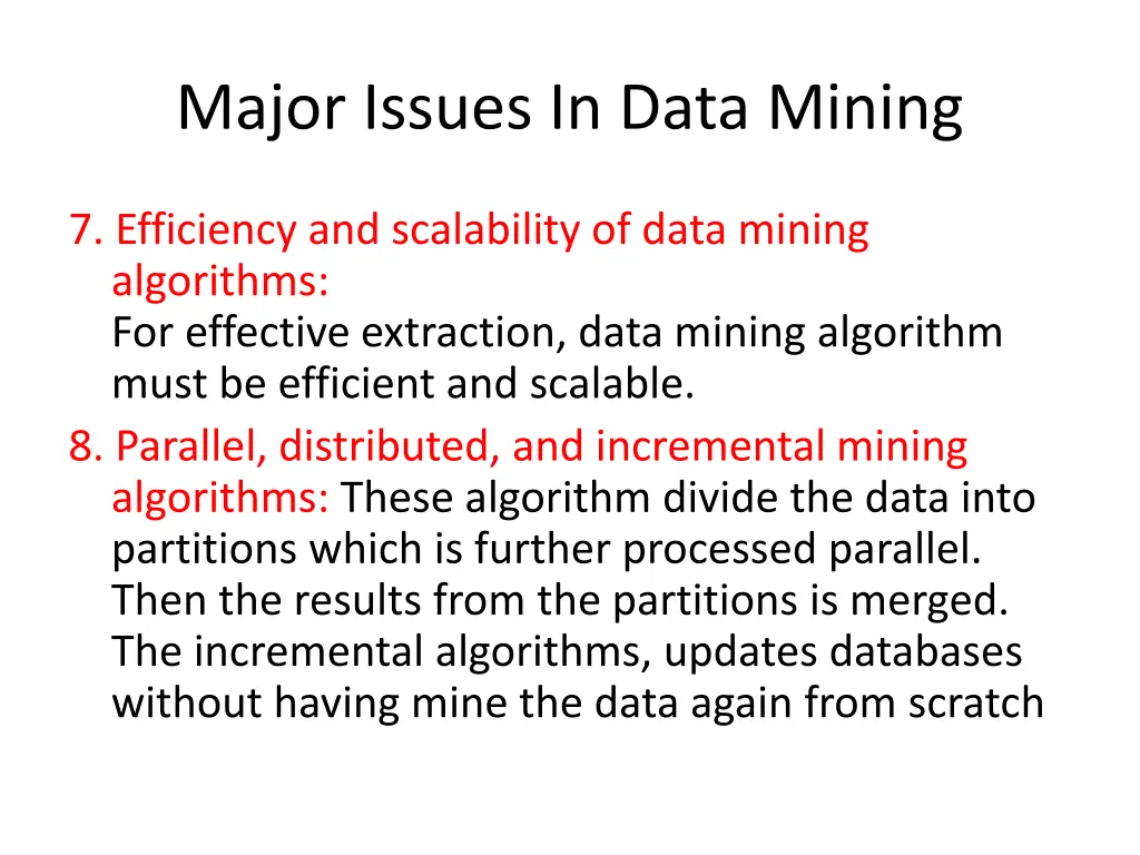 major issues in data mining 3