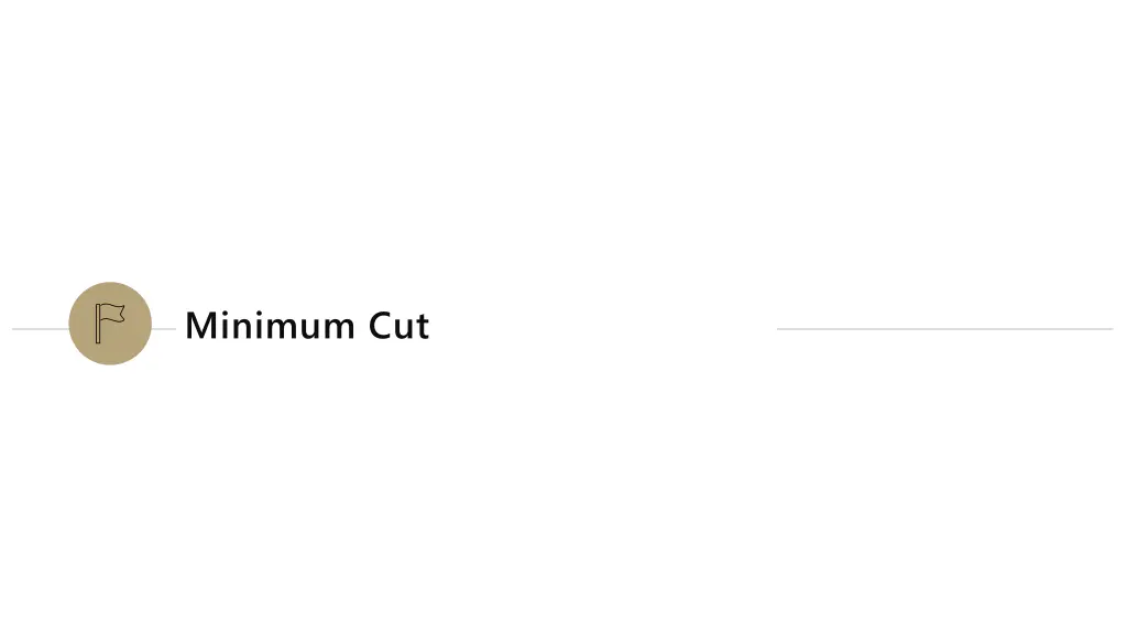 minimum cut