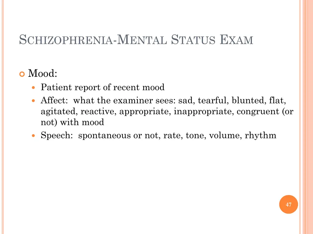 s chizophrenia m ental s tatus e xam 1