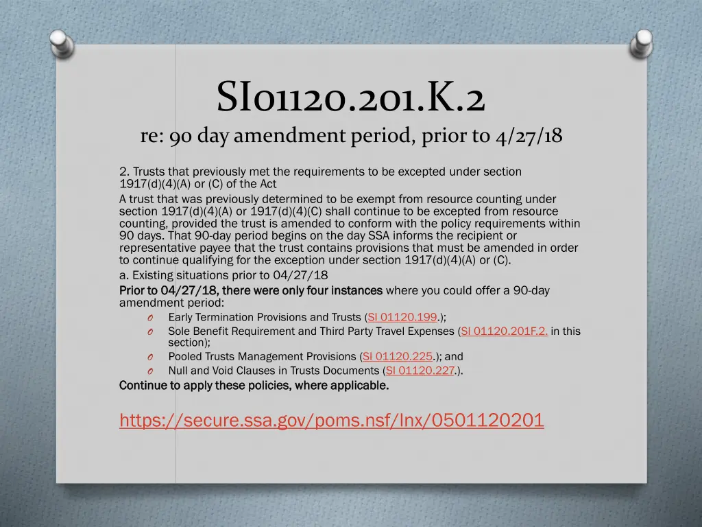 si01120 201 k 2 re 90 day amendment period prior