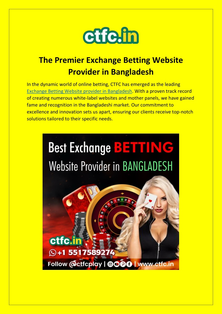 the premier exchange betting website provider