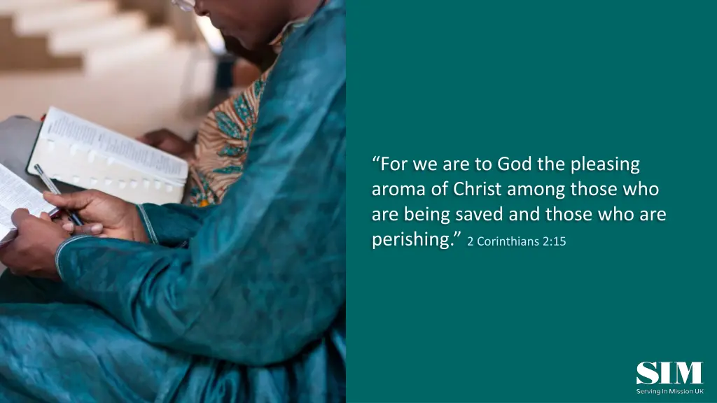 for we are to god the pleasing aroma of christ