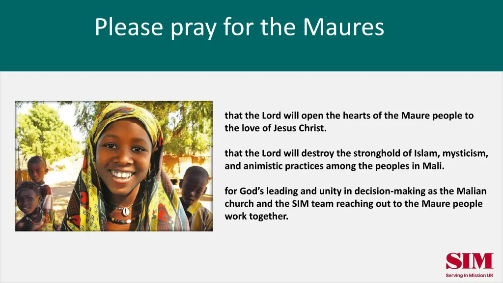 please pray for the maures