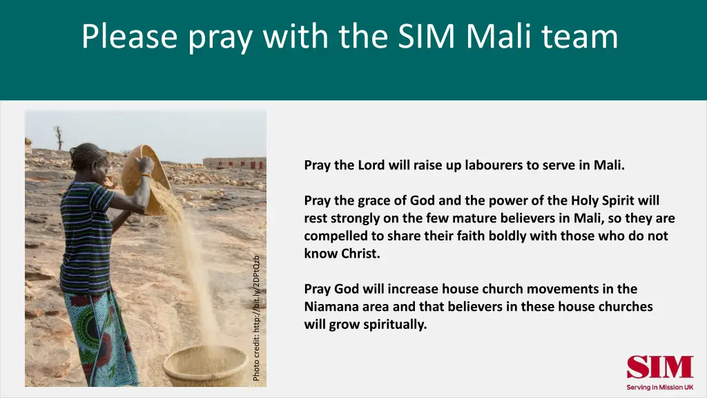 please pray with the sim mali team