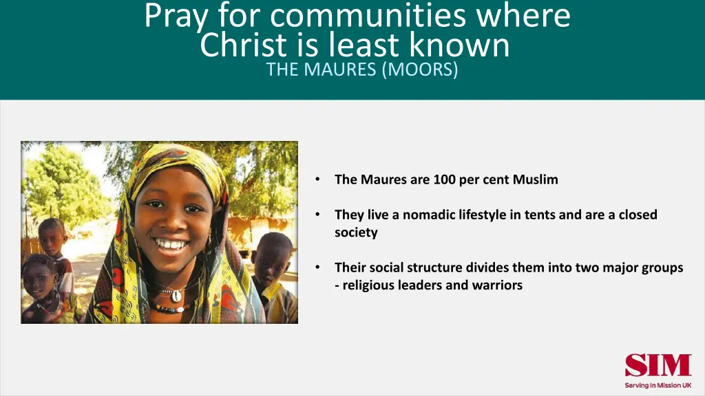 pray for communities where christ is least known